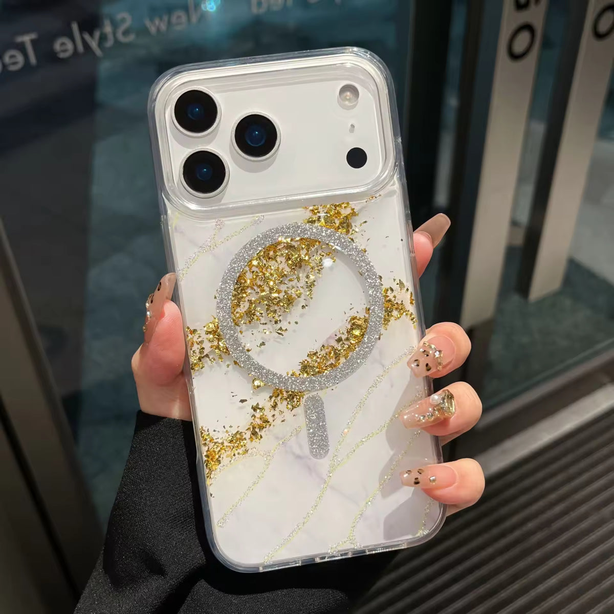 Gradient Glitter Case with MagSafe For iphone