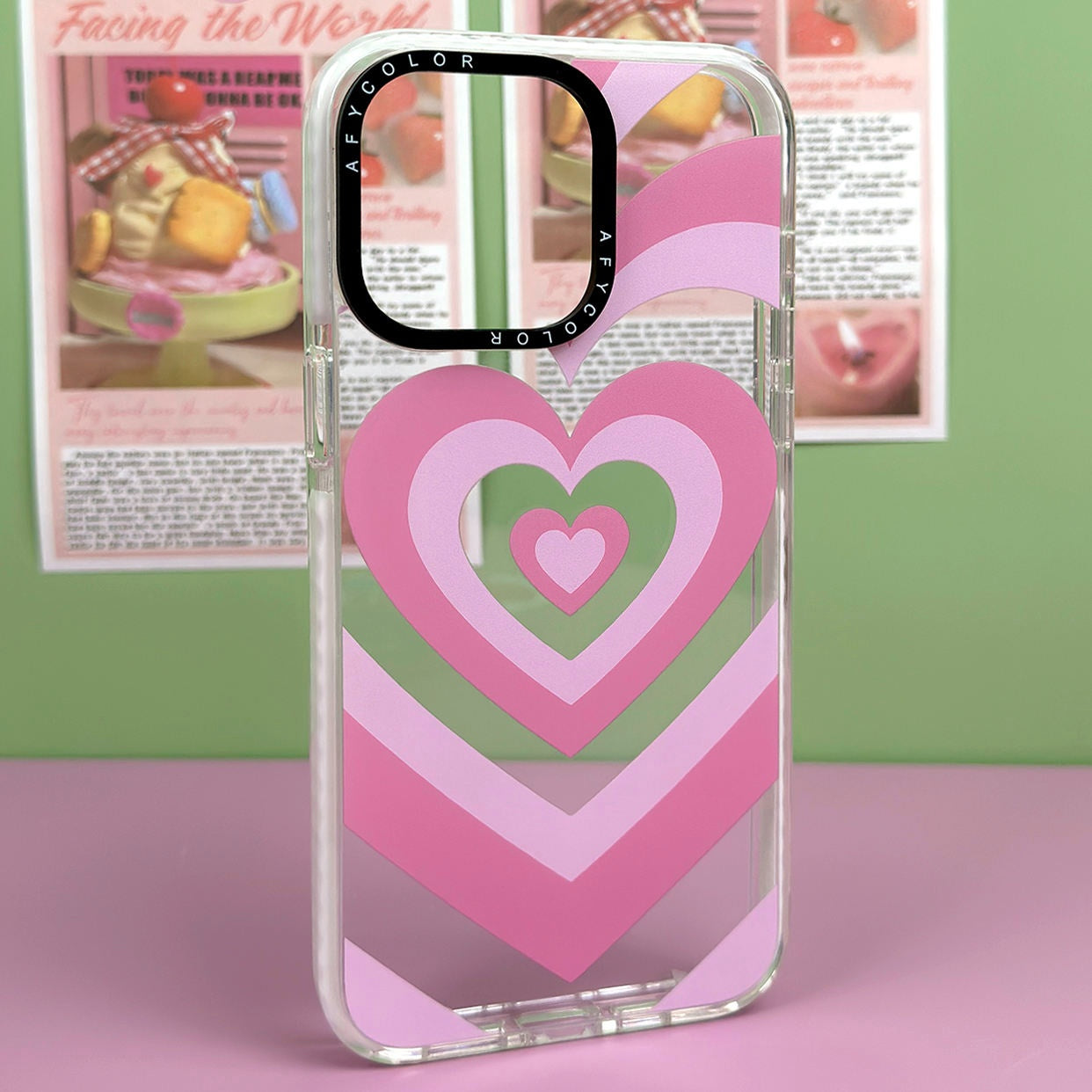 Heart Wave Clear Case For iPhone