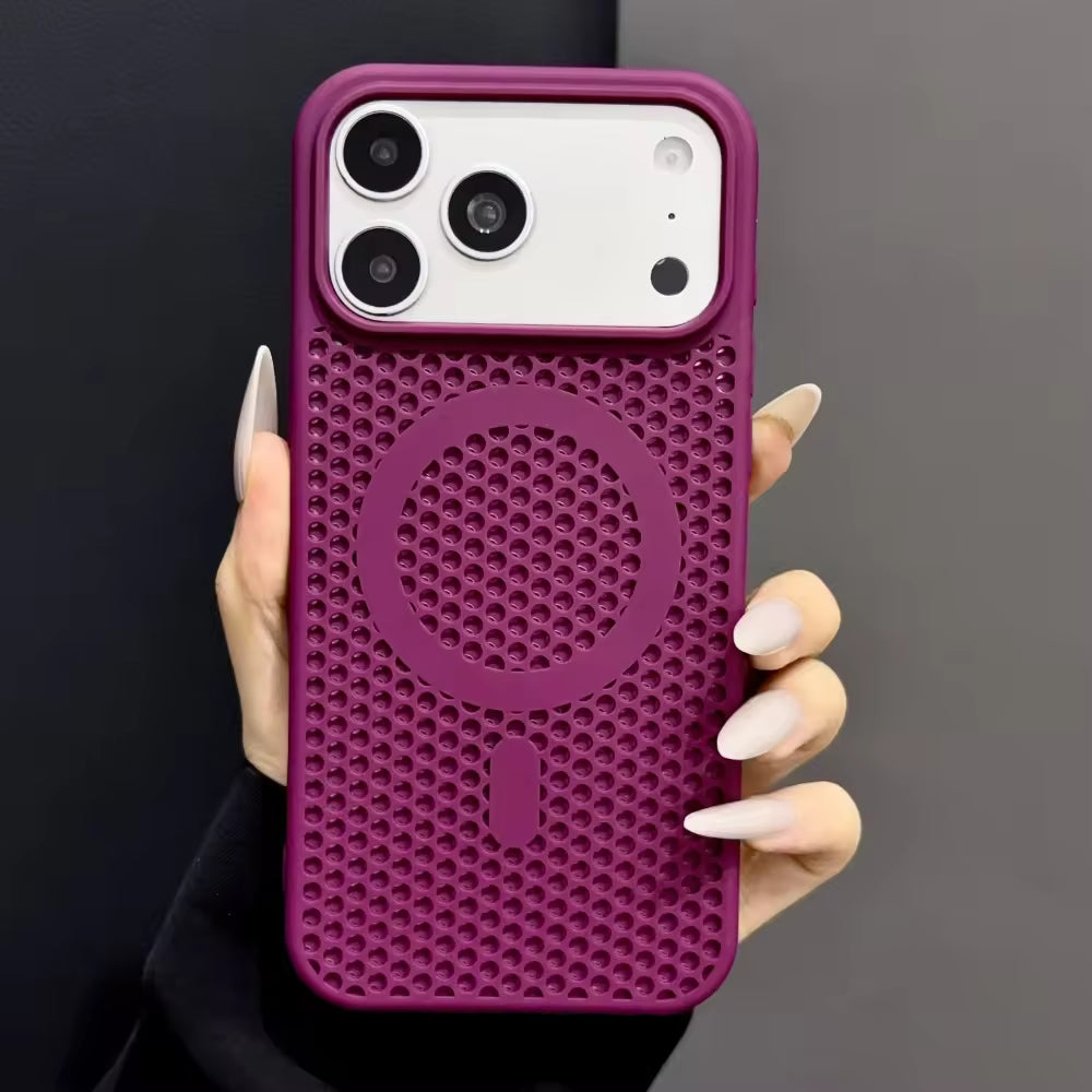 Perforated Magnetic Phone Case for iPhone