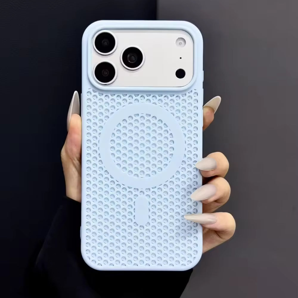 Perforated Magnetic Phone Case for iPhone