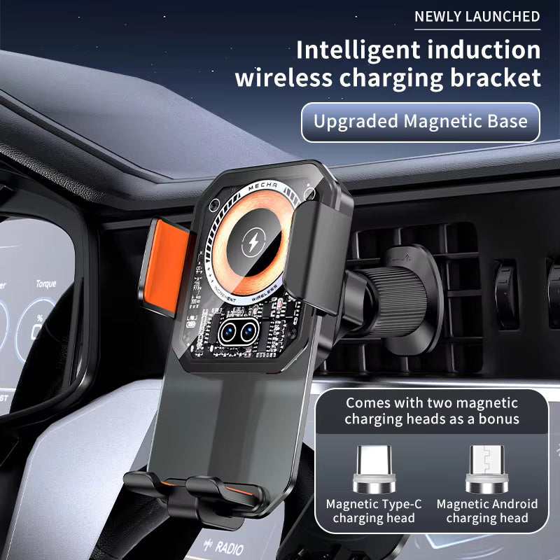 Mini OneTouch Multifunctional Phone Holder With Wireless Charging