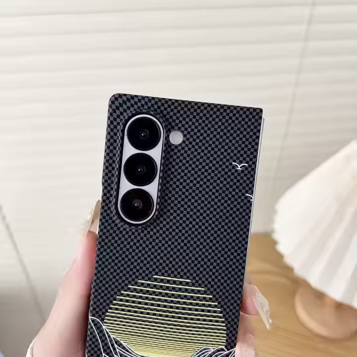 Carbon Sunset Case For Samsung Fold