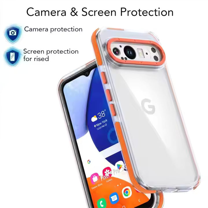 ColorBorder Transparent Case For Google Pixel