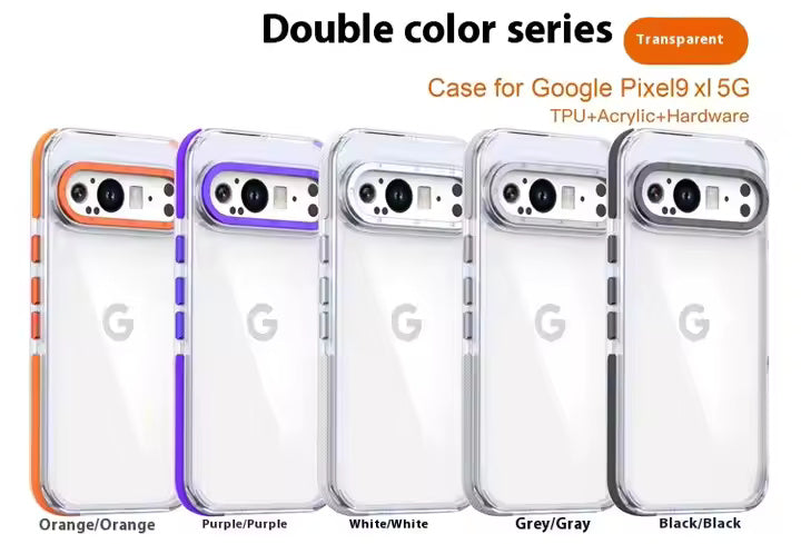 ColorBorder Transparent Case For Google Pixel