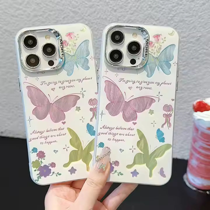 Color Butterfly Art Case For iPhone