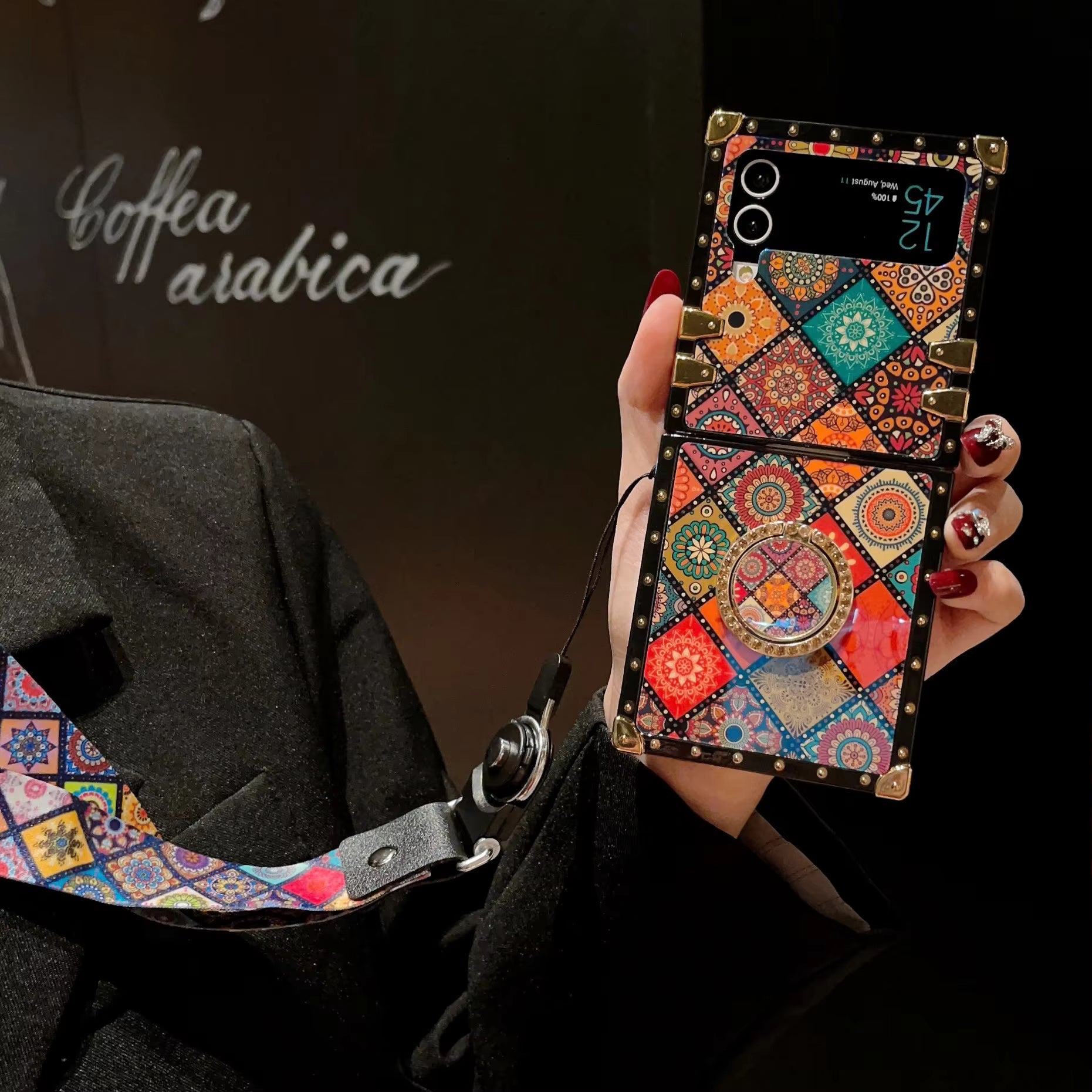 Mosaic Pattern Case For Samsung Flip