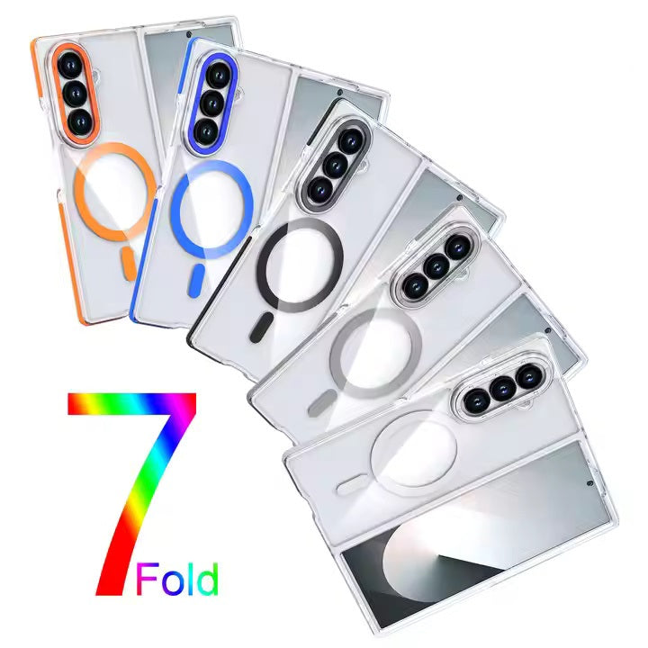 ColorBorder Transparent Case For Samsung Fold