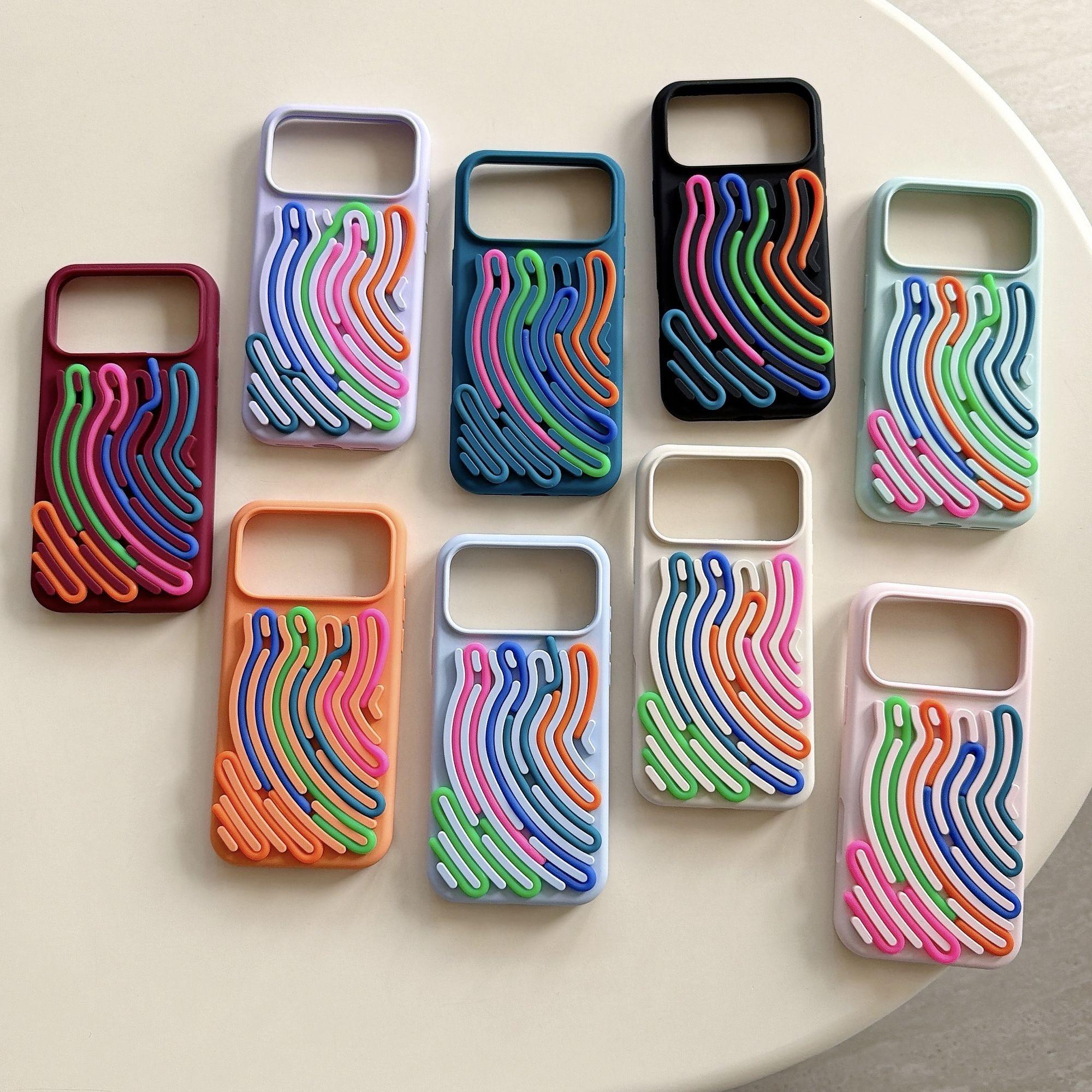 Rainbow WaveLoop 3D Case For iPhone