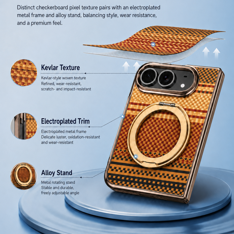 Color Magnetic KickStand Case for iPhone Duo