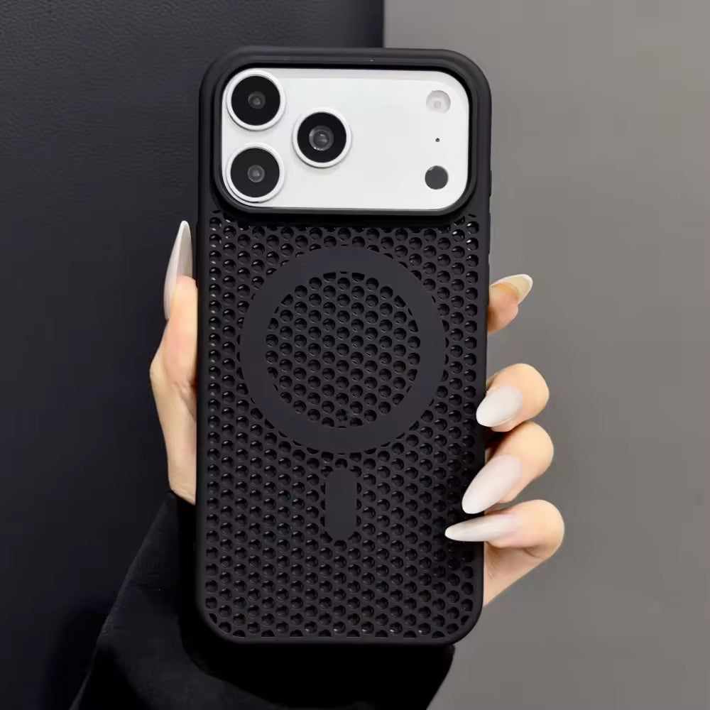 Perforated Magnetic Phone Case for iPhone