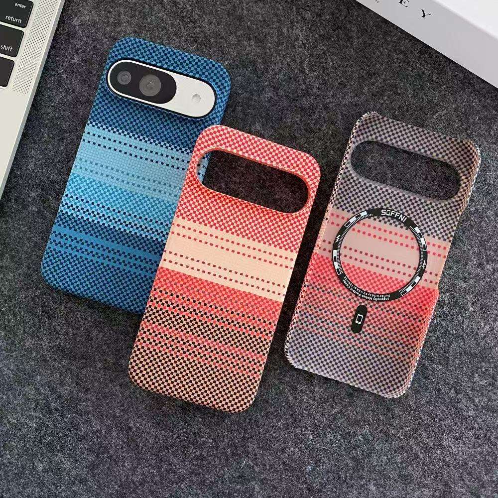 Colour Magnetic Carbon Fiber Case For Google Pixel