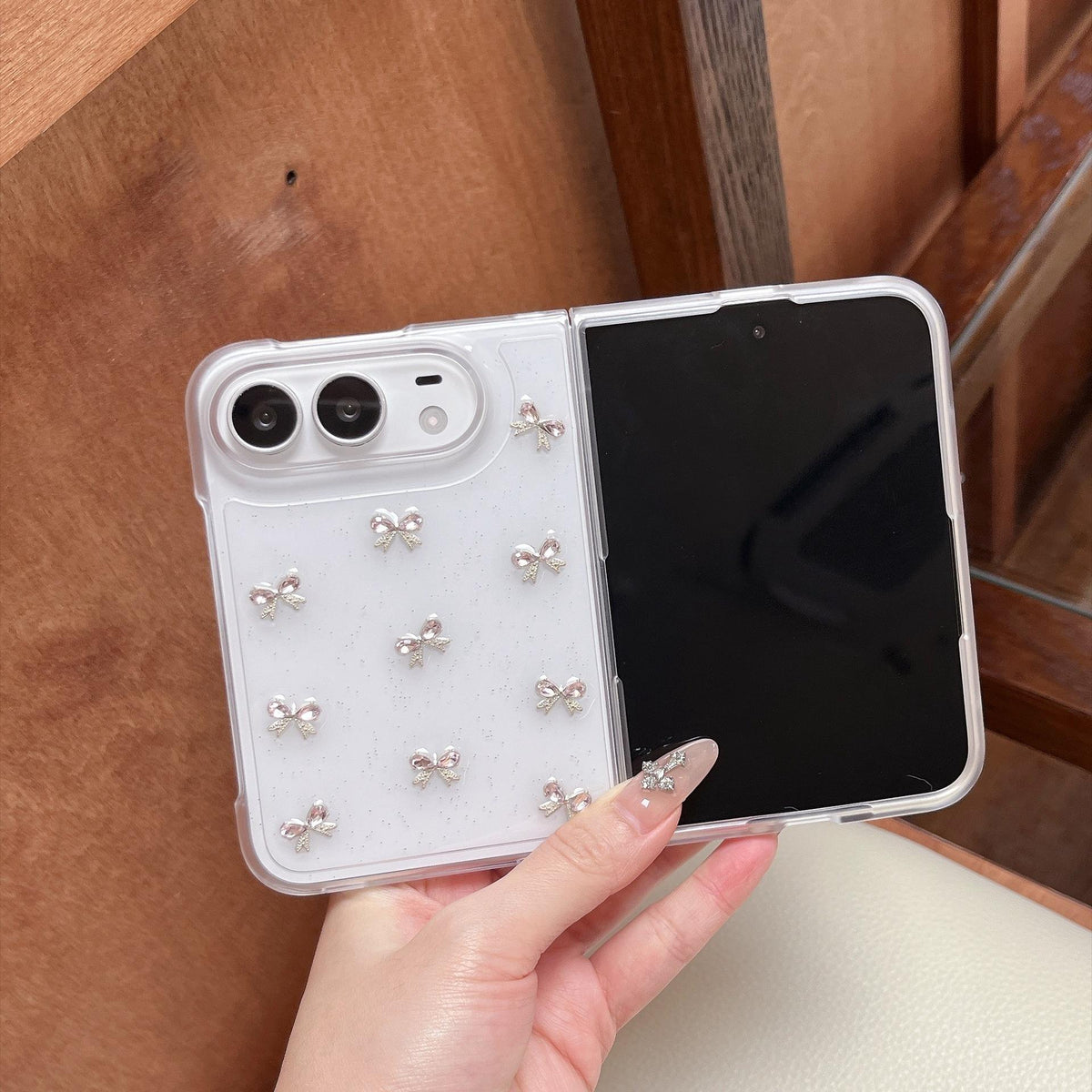 Bownots Transparent Case For iPhone Duo