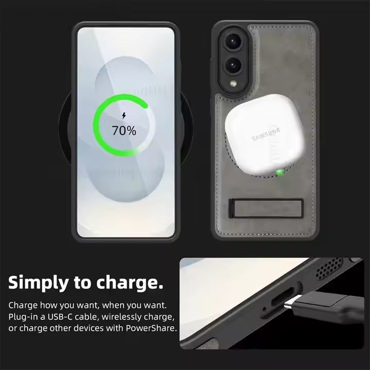 LeatherStand MagSafe Case For Samsung Edge