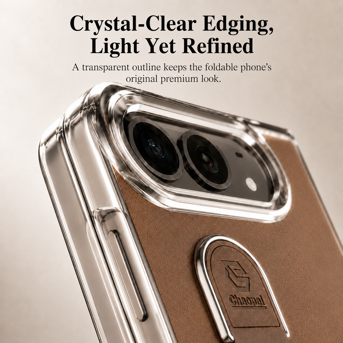 VeganLeather RingStand Case for iPhone Duo