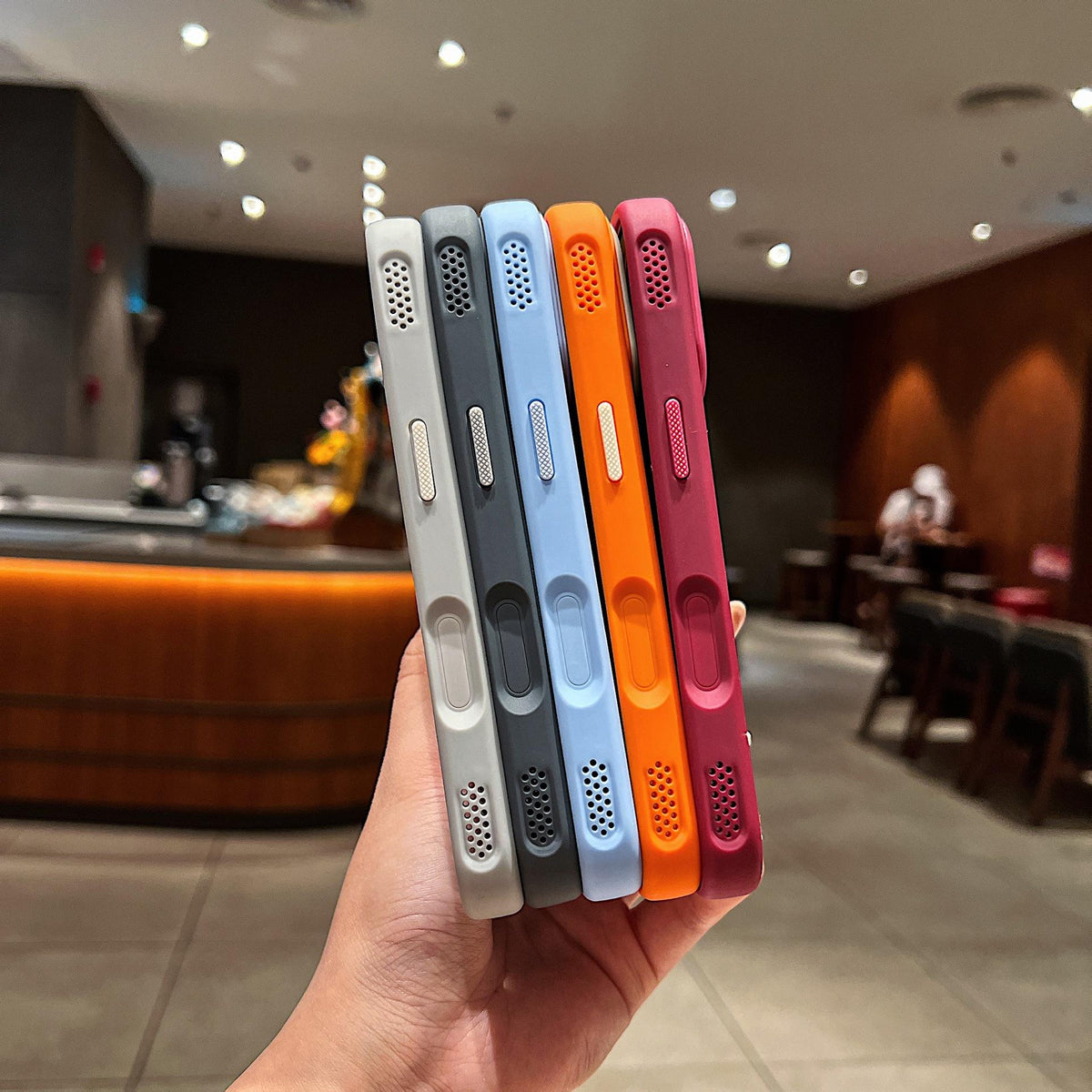 Stylish PC Magnetic Phone Case with Ring Stand for iPhone