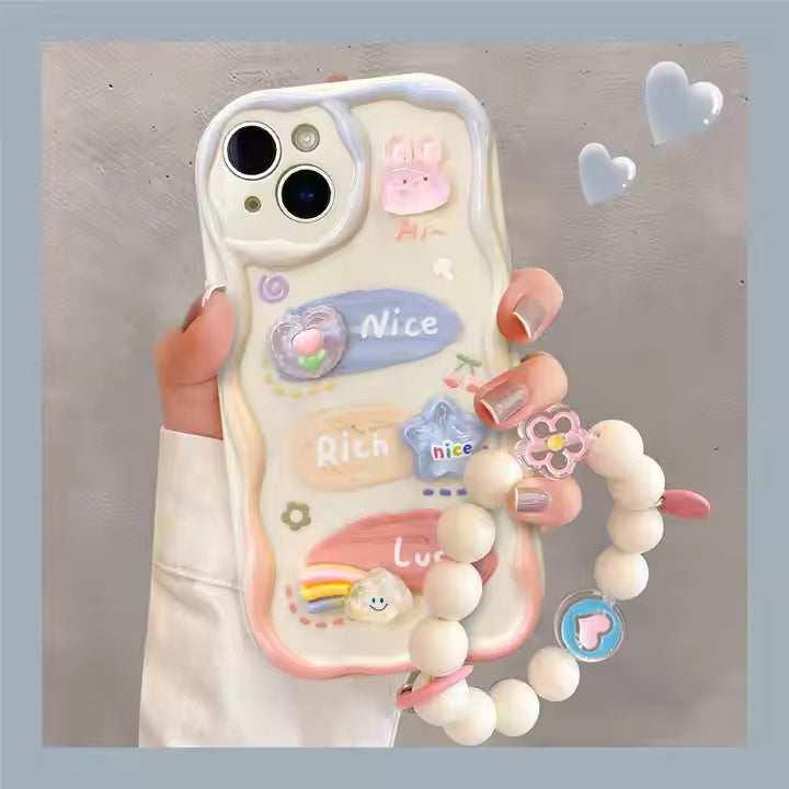 Cartoon Art Bracelet Case for iPhone