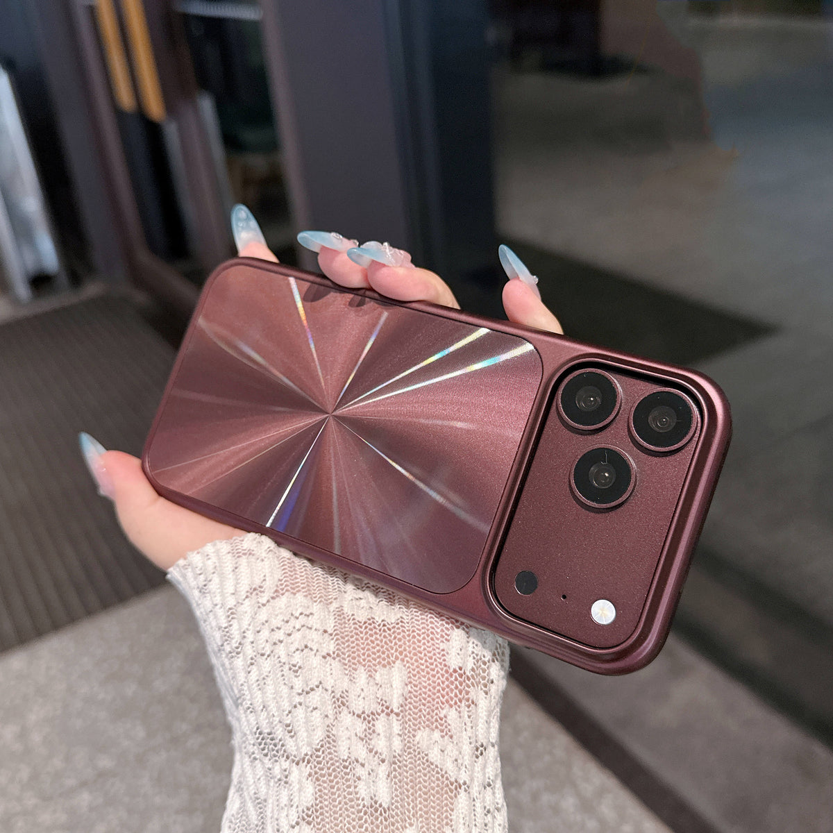 Geometric Starburst Shockproof Protective Case for iPhone