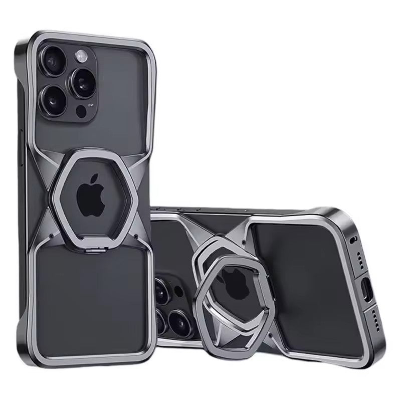 Foldable Rotating Magnetic Bezel Less Design for iPhone