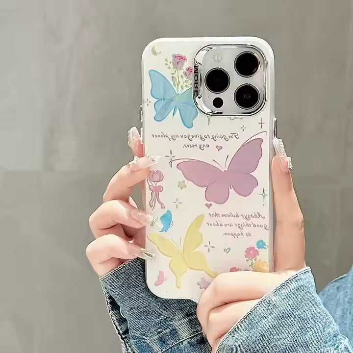 Color Butterfly Art Case For iPhone