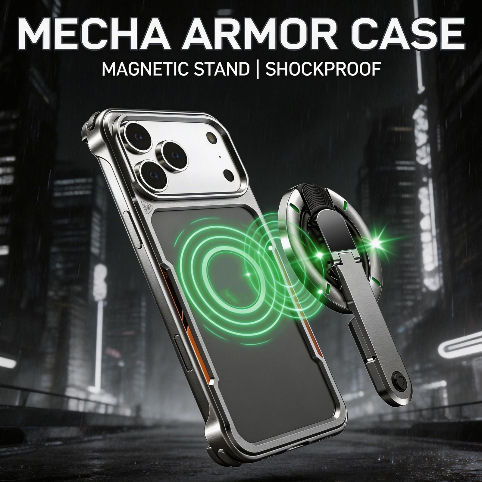 Foldable StripStand Metal Case For iPhone