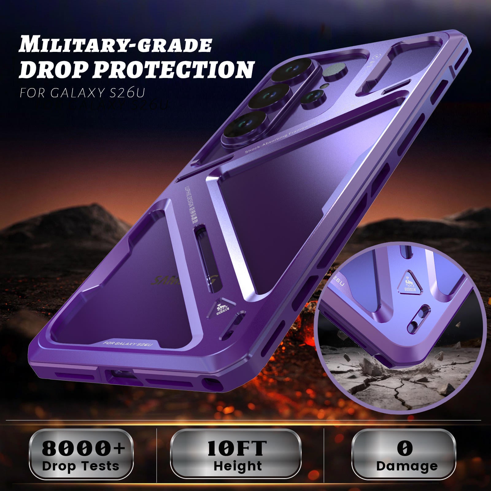 Titanium Alloy Armor Frame For Samsung
