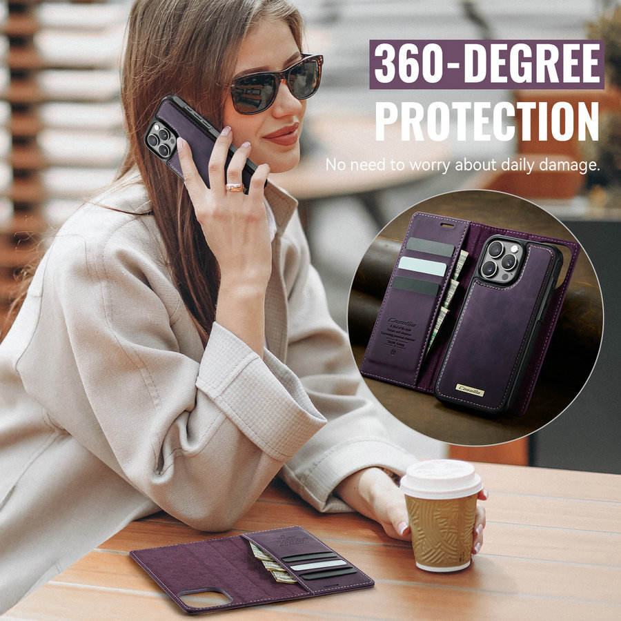 Detachable Flip Wallet Case for iPhone