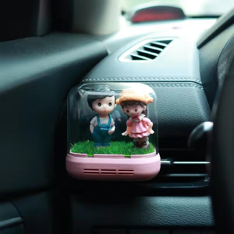 Soild Aroma Perfume Gel Machine Car Aromatherapy Fragrance Cute Romantic Boy Girl Car Diffuser Air Freshener No