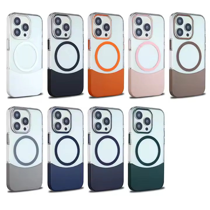 Clear Color Detachable Hard PC Phone Case For iPhone