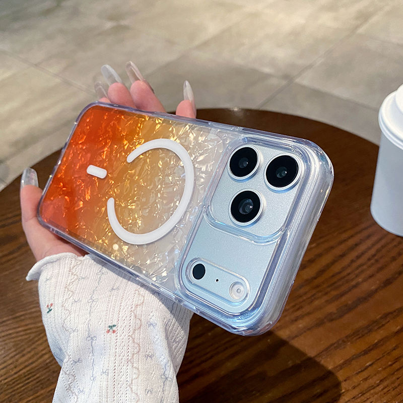Gradient Magnetic Ring Stand Case for iPhone