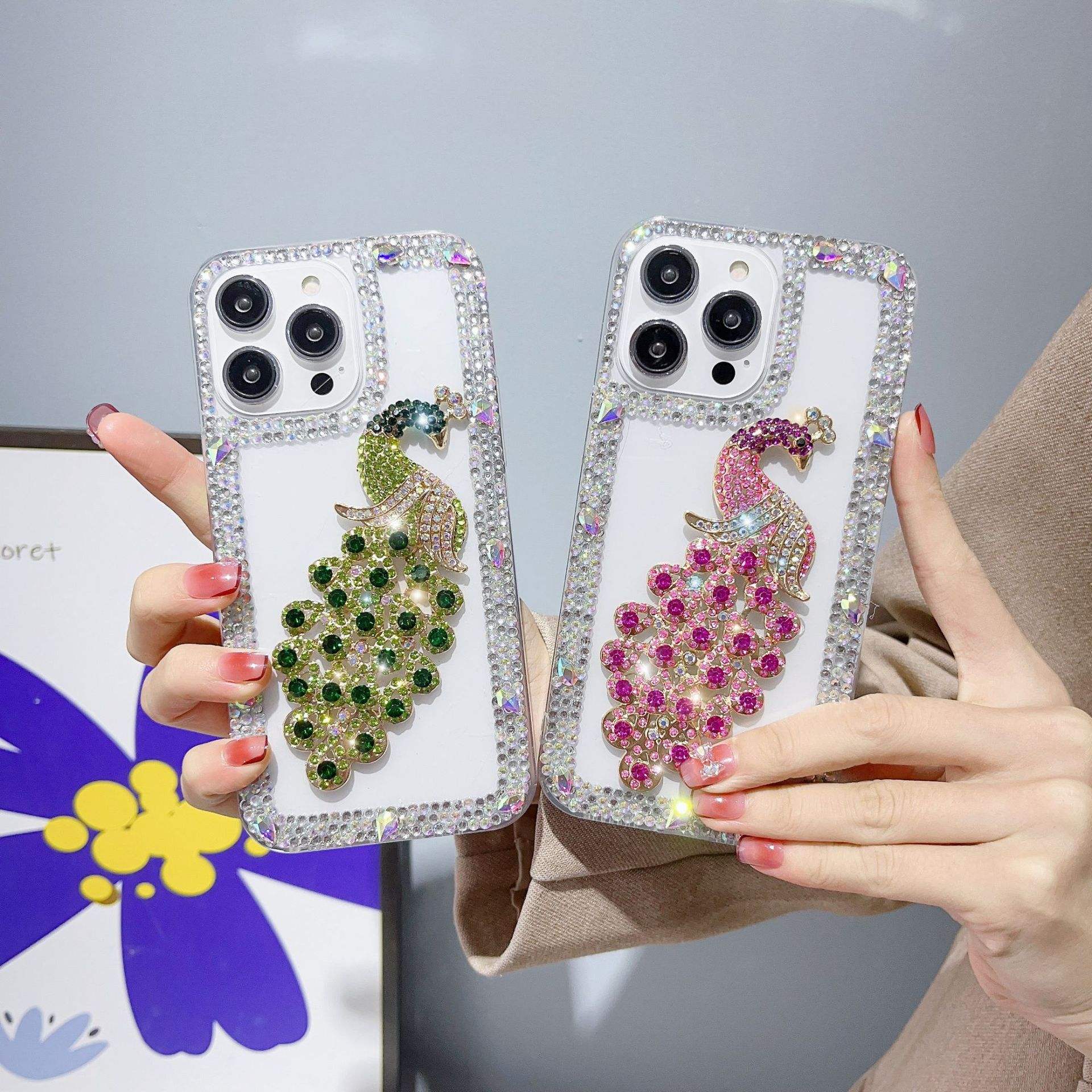 ColorDiamond Peacock Case For iPhone