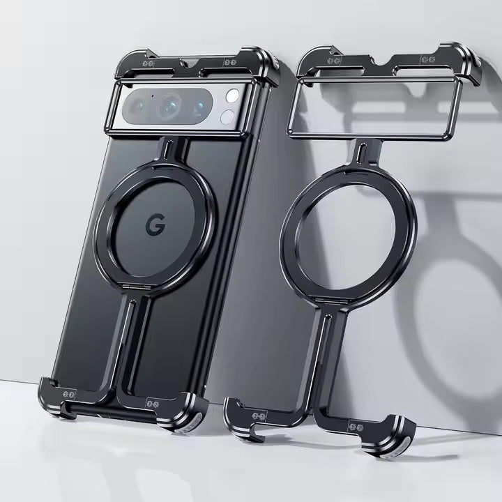 AirCase Metal Frame With Stand For Google Pixel Phone