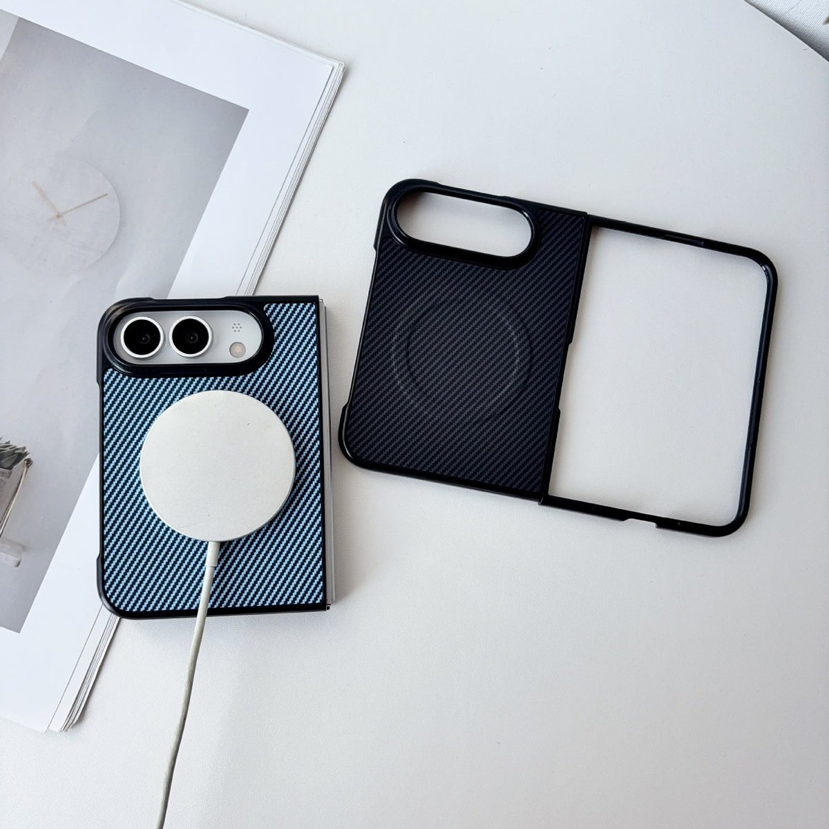 Color CarbonFiber Pattern Case For iPhone Duo