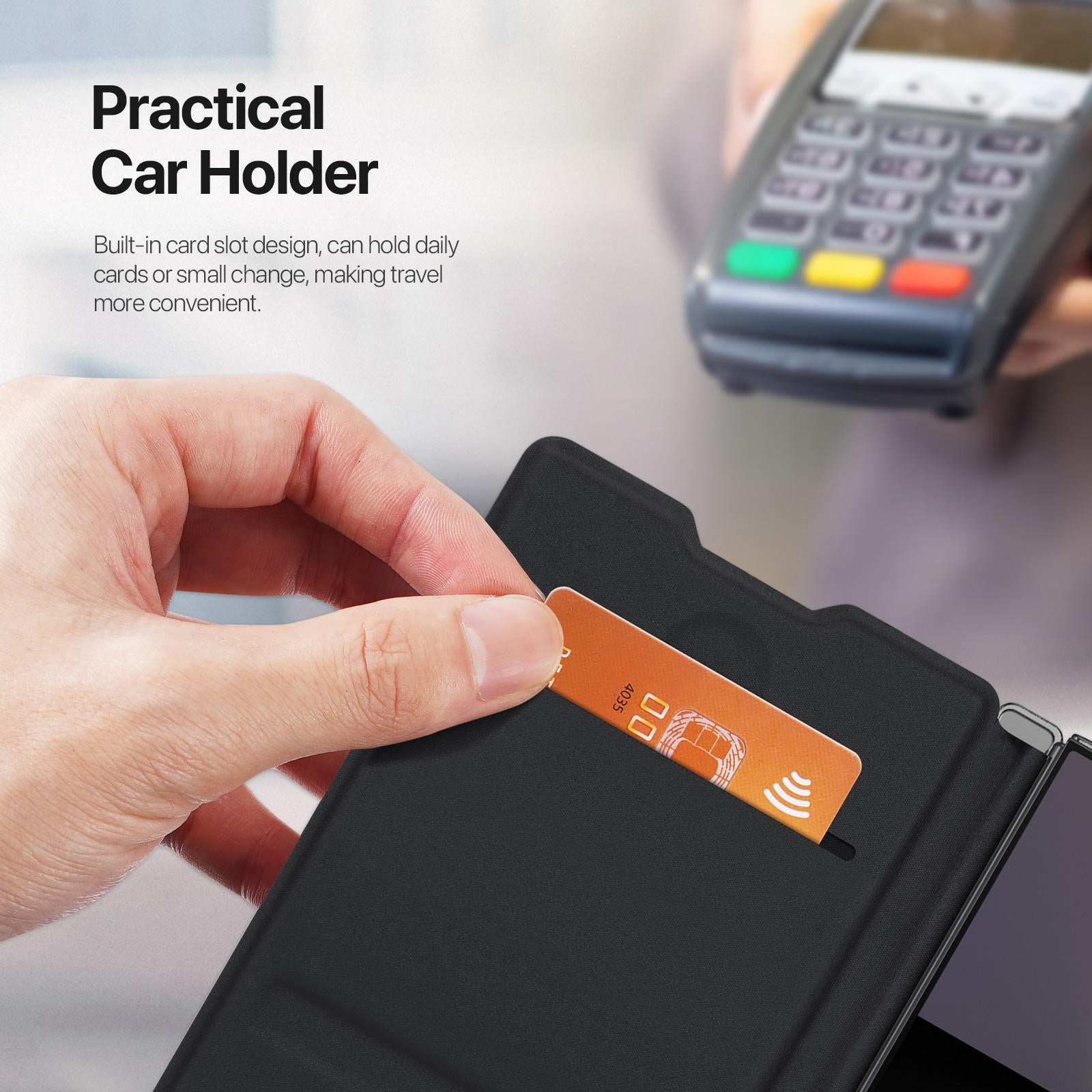 CrossGrain PU CardHolder Case For Samsung Fold