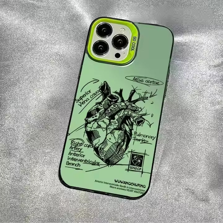 Graffiti Heart Fashion Case For iPhone