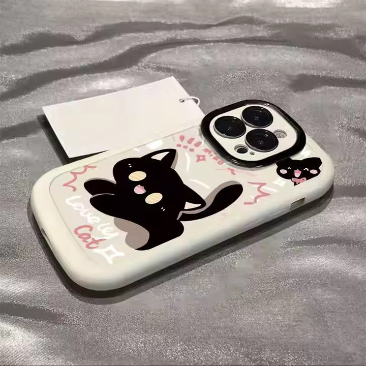 Lovely Cat Silicon Case For iPhone