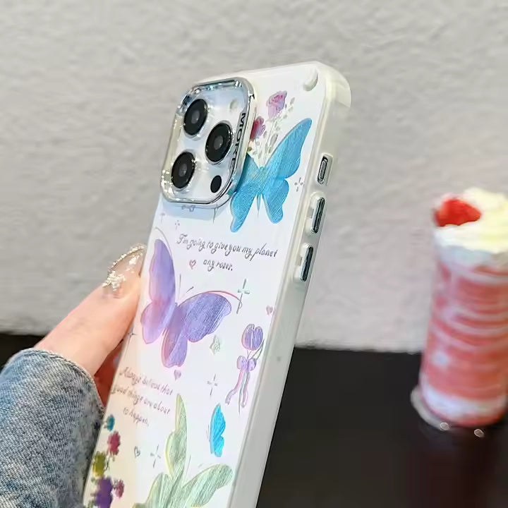 Color Butterfly Art Case For iPhone