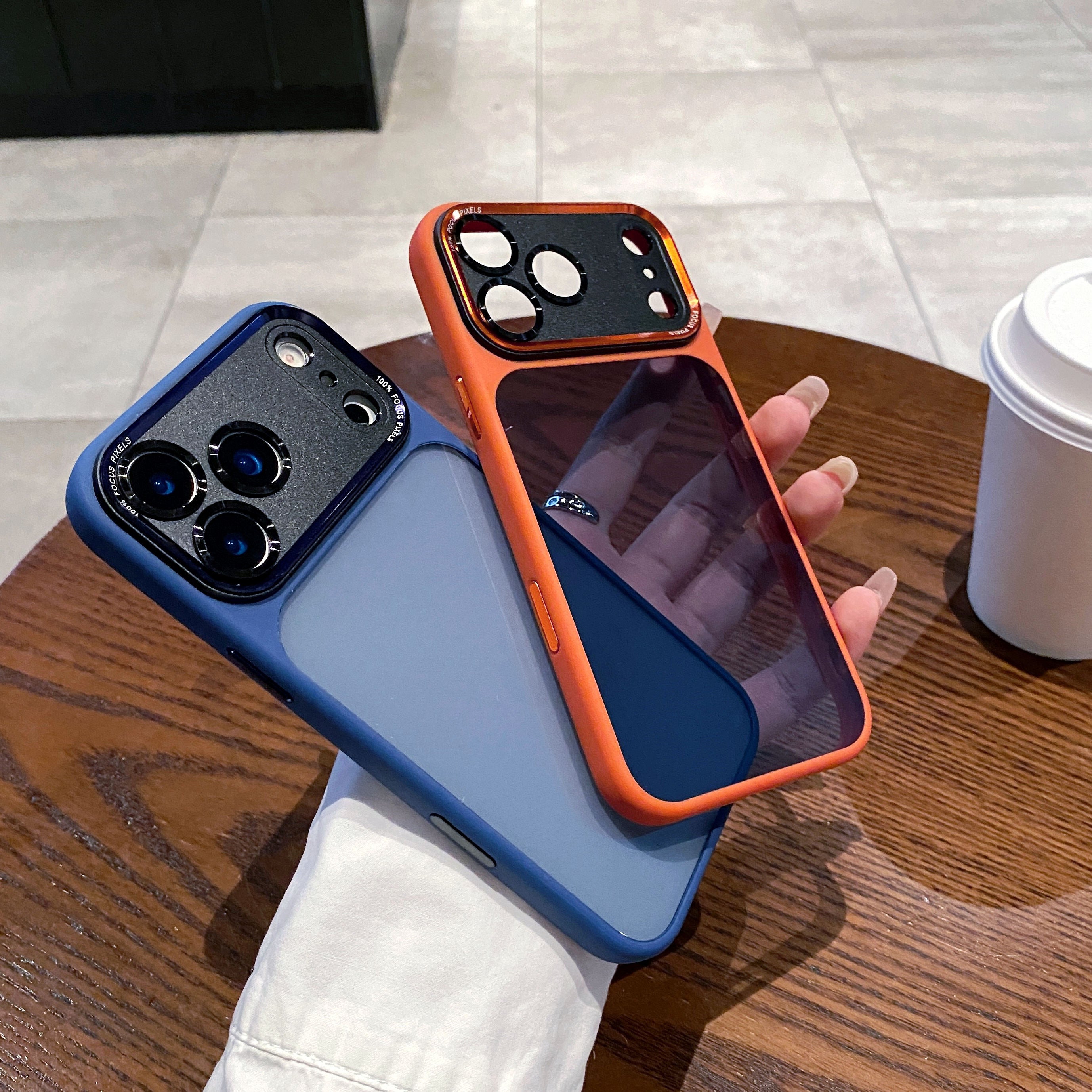SeeThrough Back Color Case For iPhone