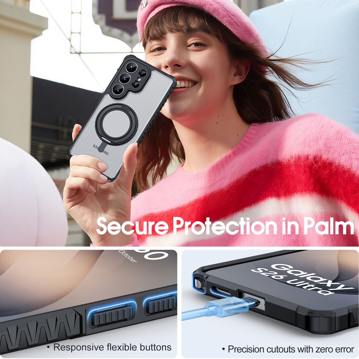 Colored Ring Case For Samsung