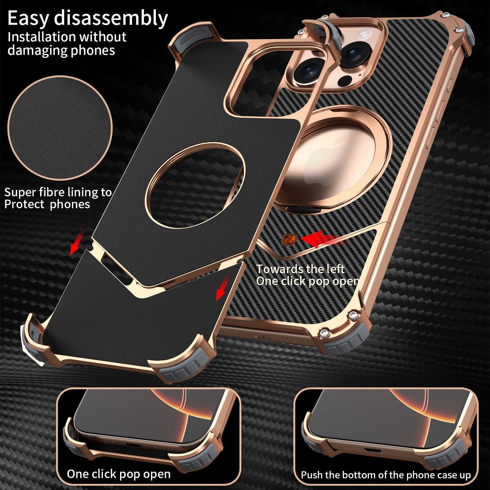 POPopen Shockproof Case For iPhone
