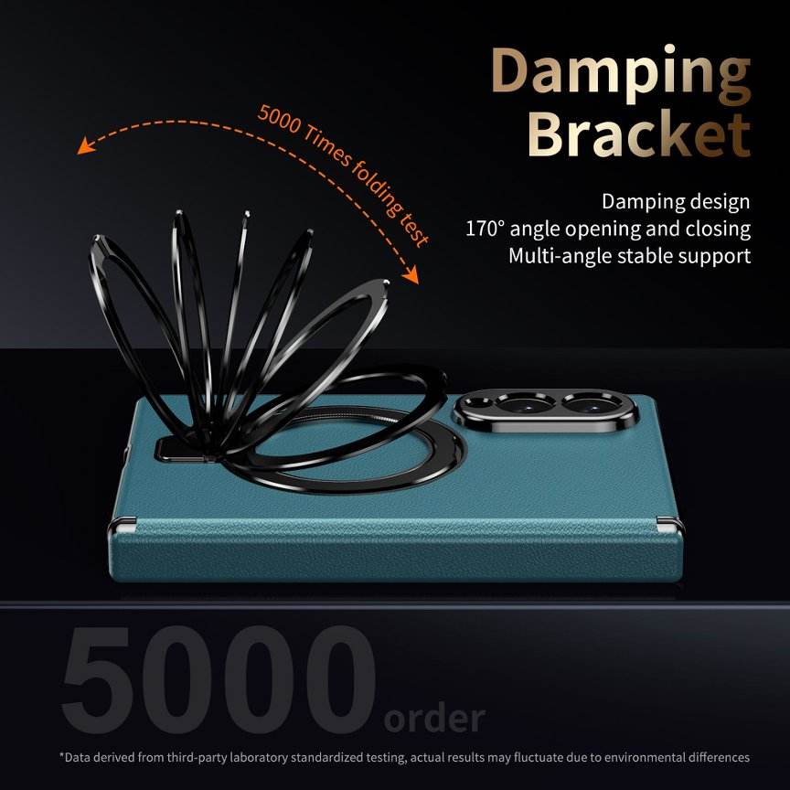 Bracket Leather Case For Samsung Fold
