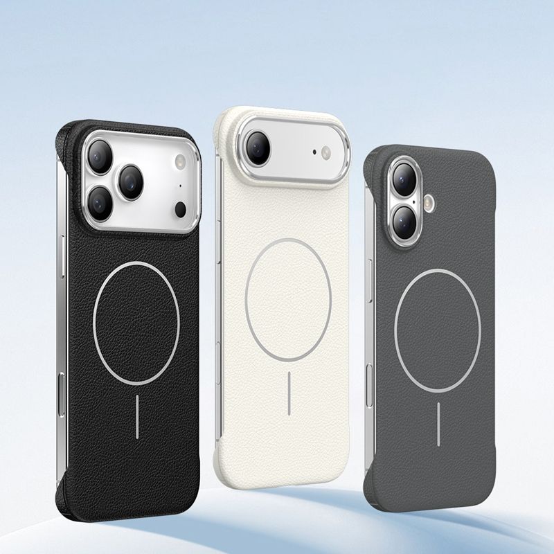 Hard PC PU Leather Case For iPhone