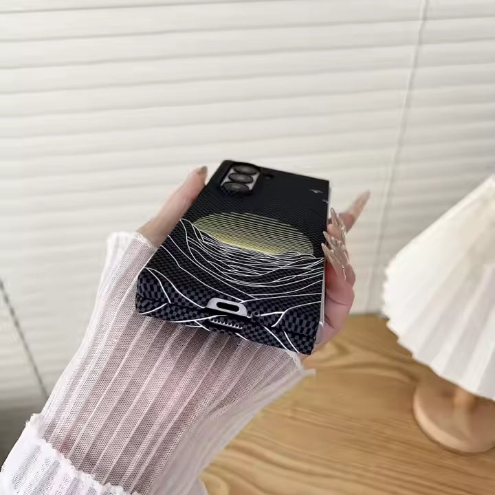 Carbon Sunset Case For Samsung Fold
