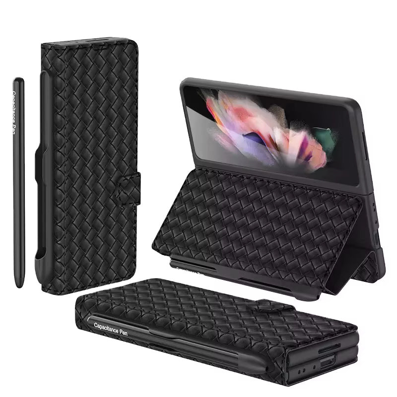 Braided Pattern Case For Samsung Fold
