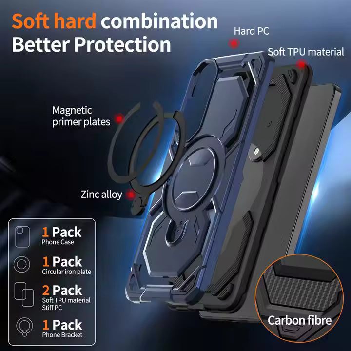 Armor Case With 360 Kickstand For Samsung Edge