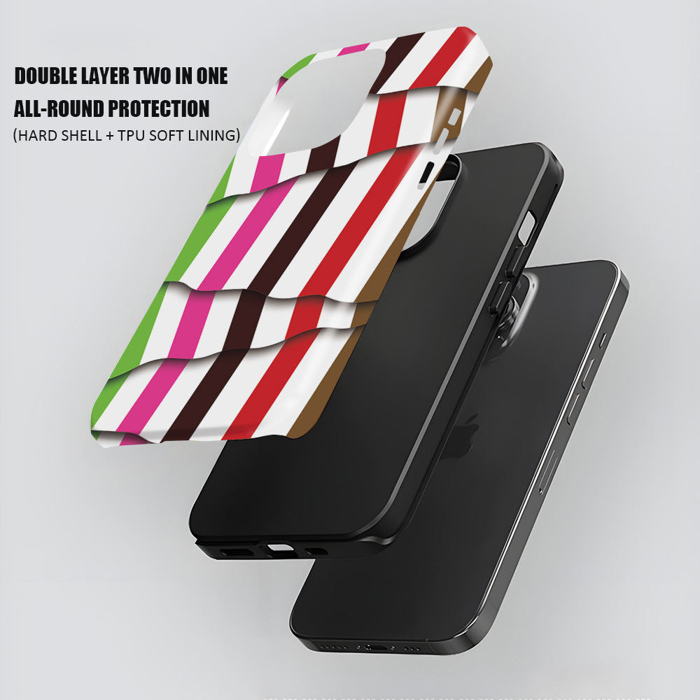 Check Pattern Patch Case For iPhone