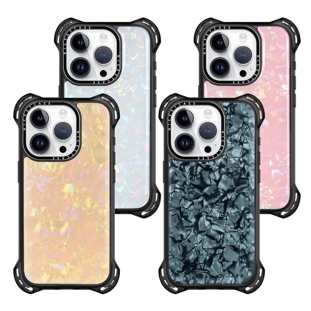 Pearl Luster Shockproof Case For iPhone