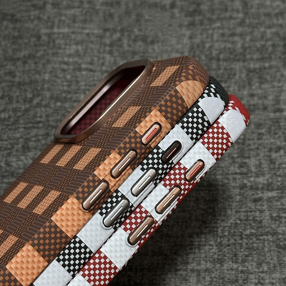 Checkered Pattern Magnetic Case For iPhone