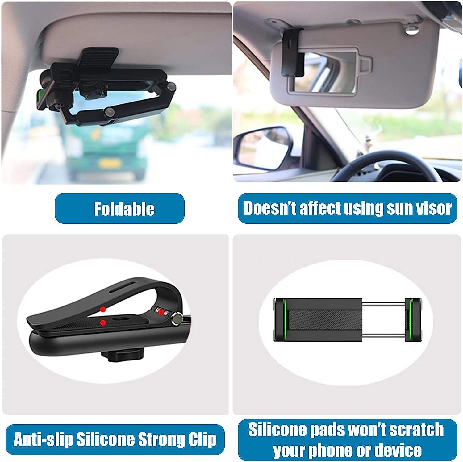 360 Rotating SunVisor Phone Holder