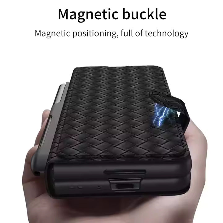 Braided Pattern Case For Samsung Fold