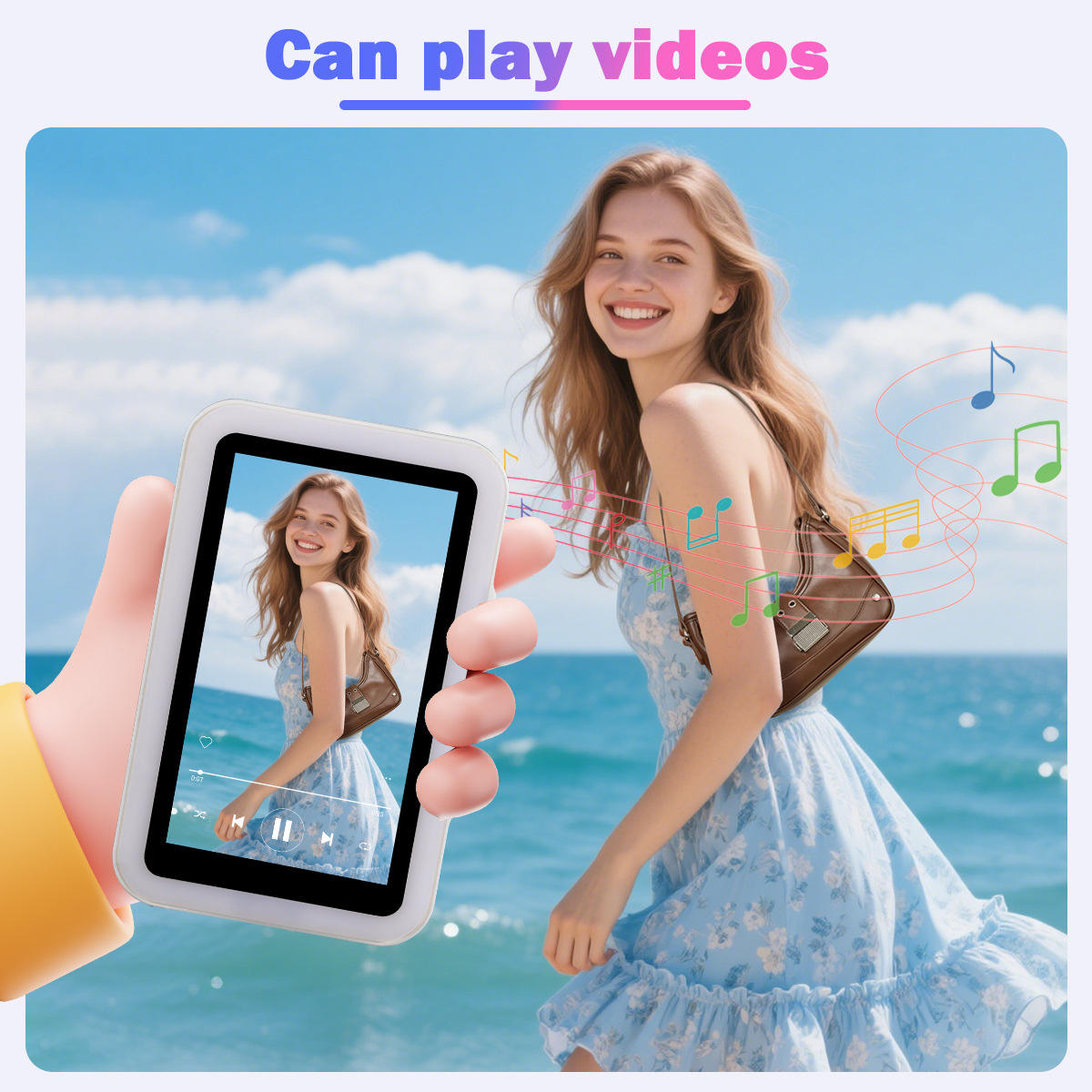 Light Vlog Selfie Monitor Screen for iPhone and Android ( with 4k 30 frame rate recording)